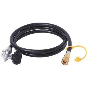 Low Pressure Regulator Hose with Quick Connect Fitting for RVs and Grills