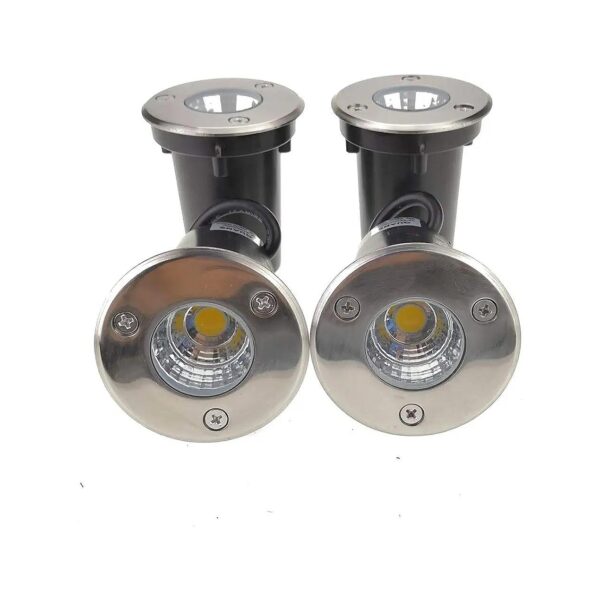 Low Voltage In Ground Wells 3 Watt LED Light Fixtures Waterproof Spotlight Outdoor