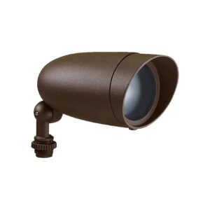 Low-Maintenance LED Floodlight with 5000 Hour Average Lifespan and Dark Bronze Finish