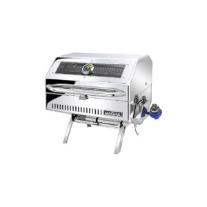 Luxury Gas Grill with Round Edge Design and Large Grilling Areas