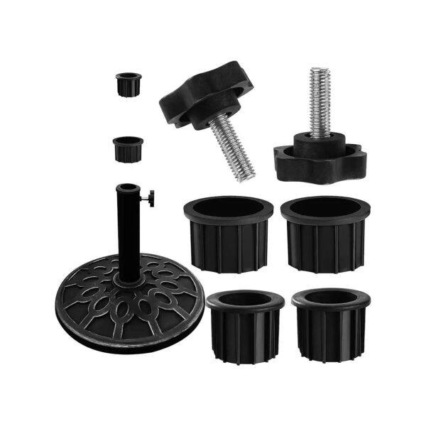 M8 Thread Screw and Knob Patio Umbrella Stand Base Replacement Parts for Outdoor Tables