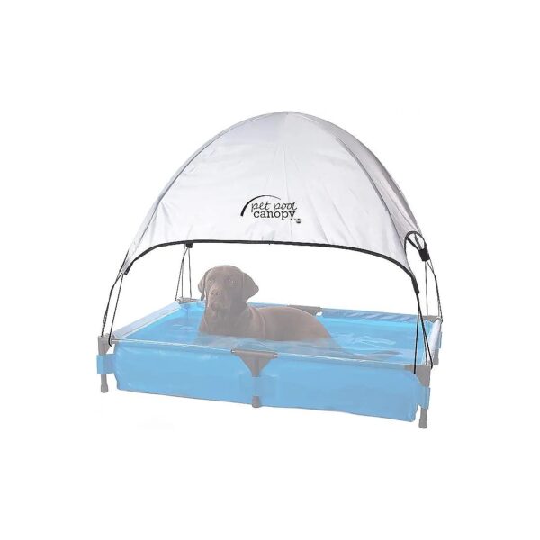 Machine Washable Pet Pool Cover Canopy Shade for Dogs 32X50 Gray