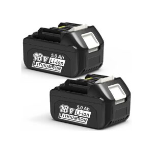 Makita 18V Lithium 0Ah Replacement Battery 2-Pack with LED Indicator