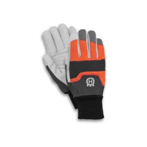 Medium Size Gloves with Cut Resistant Left Hand, Spandex Fabric Back, and Goatskin Palm