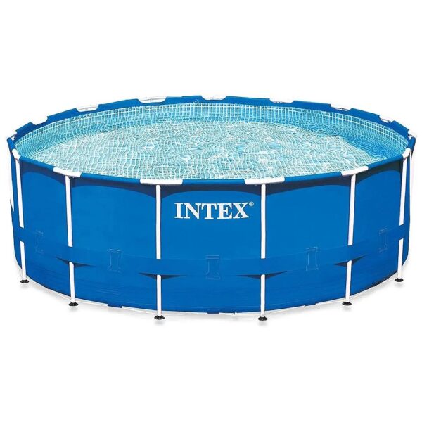 Metal Frame Pool Set for 15ft Round Pool with Powerful 1000gph Filter