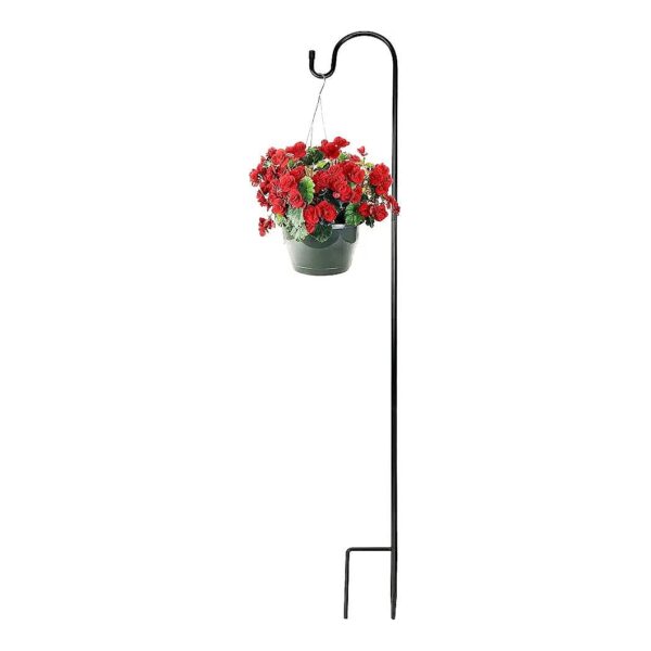 Metal Shepherds Hooks for Hanging Outdoor Lighting and Flower Arrangements