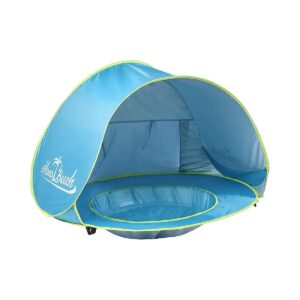 Mini Baby Pool with Automatic Pop Up UV Shade for Safe Beach Play