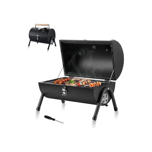 Mini Charcoal Grill for Small Outdoor Barbecues - Food-Safe and Durable