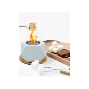 Mini Portable Fire Pit withSmokeless Burner for S'Mores Making and Warm Ambiance