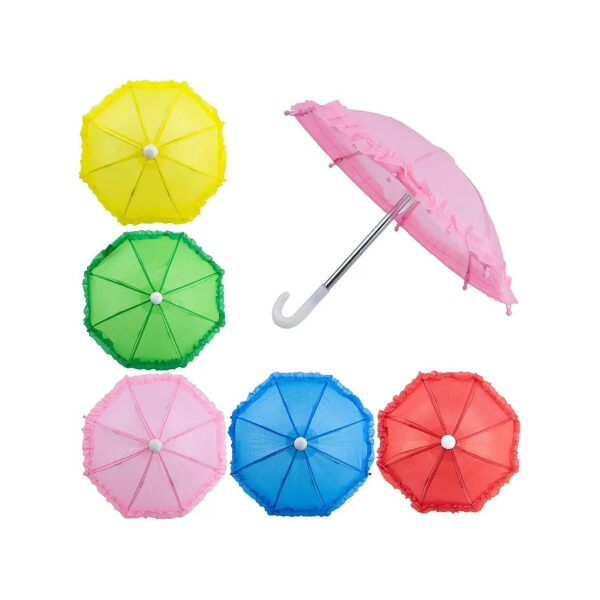 Mini Umbrella Kits for Photography and Decoration in 5 Vibrant Colors