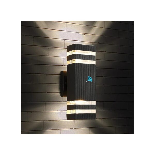 Modern Dusk-to-Dawn Outdoor LED Wall Light Fixtures for Patio and Garage