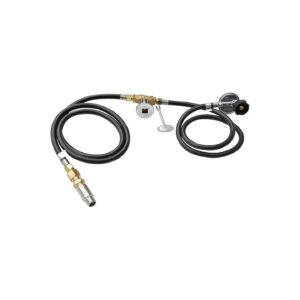 Modern Fire Pit Installation Kit with 90K BTU Maximum Output and Chrome Key Valve