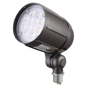 Modern LED Flood Light with Knuckle Mount, Wide Voltage and Weatherproof Design