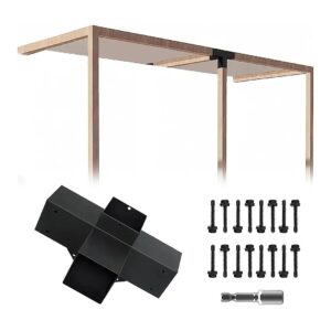 Modern Metal DIY Bracket for Easy Installation on 4 '' x 4 '' Lumber with Screws Included