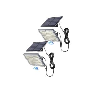 Modern Outdoor Solar Lights with Motion Sensor and 9000K Brightness