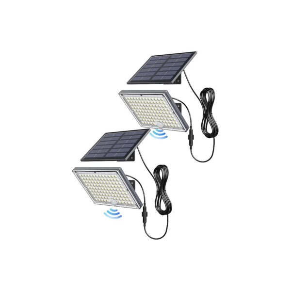 Modern Outdoor Solar Lights with Motion Sensor and 9000K Brightness