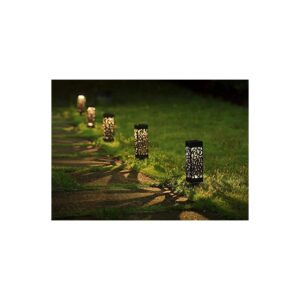 Modern Plastic Solar Powered LED Garden Lights for Patio Yard Outdoor Use Warm Light