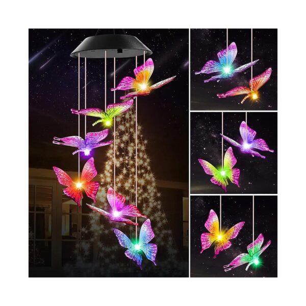 Modern Waterproof Butterfly Wind Chimes for Mothers Day Gifts