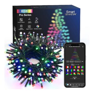 Modern WiFi Smart Christmas Lights with 66ft 200 LED Color Changing String