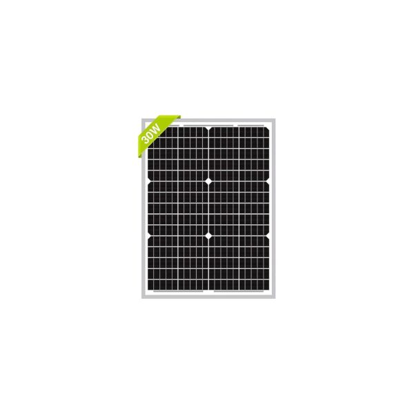 Monocrystalline 24V Solar Panel Module with 30W Output for 24V Off Grid Systems