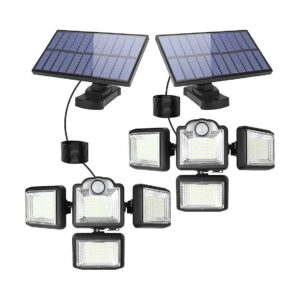 Motion Activated Solar Flood Light with 4 Modes for Indoor and Outdoor Security