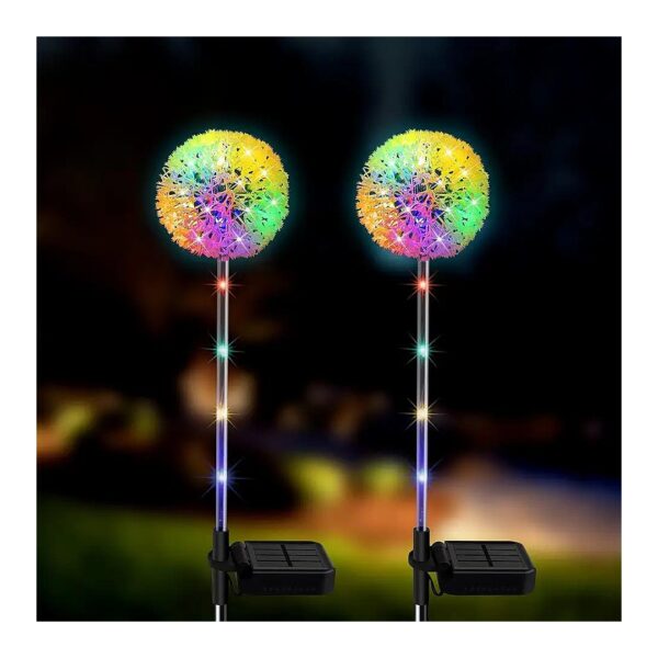 Multi Color Solar Powered Outdoor Lights for Garden Lawn Pathway with Modern Design