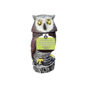 Multi-Functional Solar Powered Owl Garden Decoration with Rotating Head and Flashing Eyes