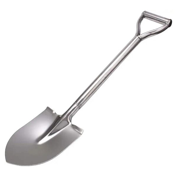 Multi-Functional Stainless Steel Garden Digging Shovel with Round Point Blade