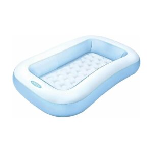 Multicolor Baby Pool with Rectangular Design and Inflatable Soft Floor