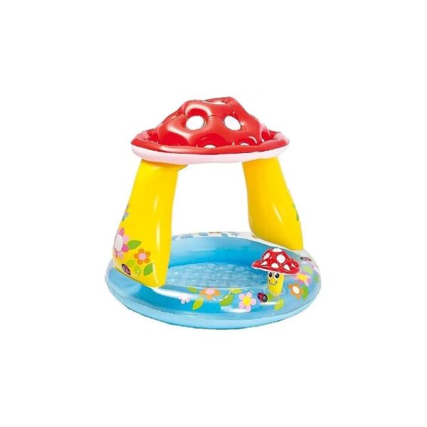 Multicolor Inflatable Round Baby Pool with Tensile Strength for Safe Play