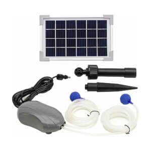 Multicolor Plastic Air Pump and Solar Panel Kit for Fish Pond and Aquaculture