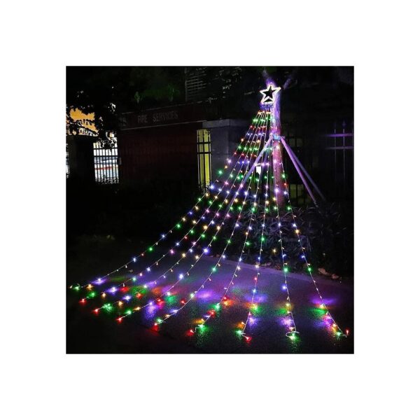 Multicolor Star String Lights for Indoor and Outdoor Christmas Decorations