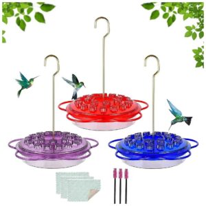 Multi-colored Hummingbird Feeders for Outdoor Windows, Balcony, or Patio