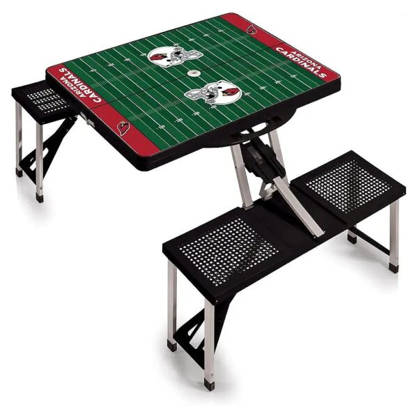 NFL Folding Picnic Table with Four Seats for Outdoor Gatherings