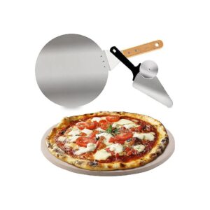 Natural Cordierite Pizza Stone for Nuwave Bravo XL and Outdoor Grills