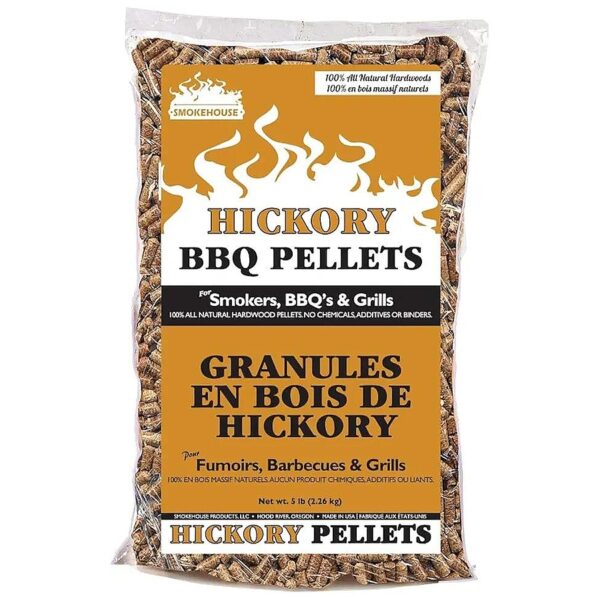 Natural Hickory Wood BBQ Pellets for Classic Smoke Flavor