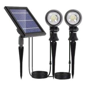 Natural White Outdoor Solar Spotlights for Landscaping and Garden Lighting