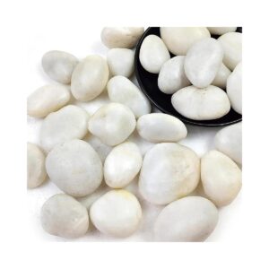 Natural White River Rocks for Landscaping and Outdoor Decoration 5LB Package