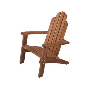 Natural Wood Patio Furniture with Child-Sized Adirondack Chair for Backyard Fun