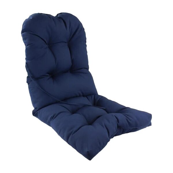 Navy Navy Adirondack Patio Seat Cushion with 100% Polyester Fiber