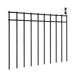 No Dig Fence Barrier for Dogs and Rabbits - 15 Pack, 17'' x12'', Powder Coated Steel