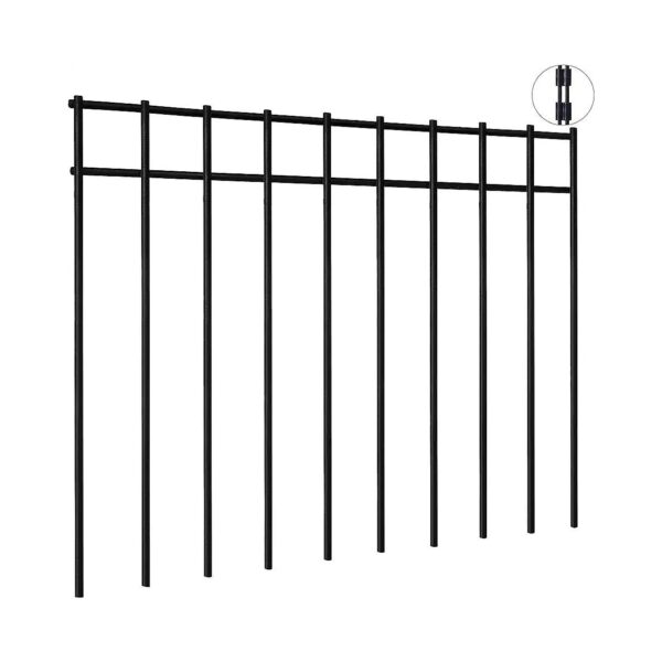 No Dig Fence Barrier for Dogs and Rabbits - 15 Pack, 17'' x12'', Powder Coated Steel