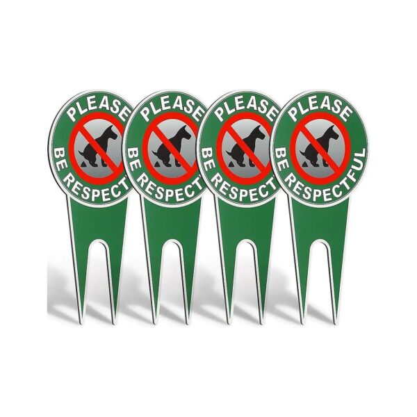 No Poop Dog Yard Signs for Home Garden Owners Protect Your Beautiful Yard