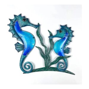 Ocean Theme Wall Decoration with Seahorse Couple for Warm Atmosphere