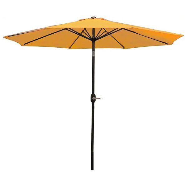 Octagonal Shade Canopy Patio Umbrella Gold Diameter 9 Feet