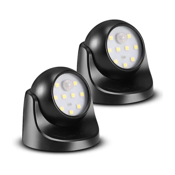 Off Function 2 Pack 6000K Cool White Battery Operated Outdoor Indoor Spotlight