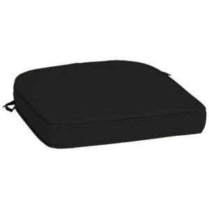 Onyx Black 18x18 RECTANGULAR Foam Cushion with EverTru Fabric