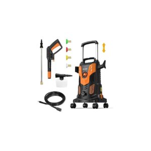 Orange 1750PSI Electric Pressure Washer for Patio, Deck, and Home Cleaning