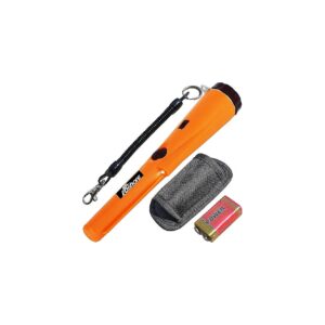 Orange Pinpointer Metal Detector with 360 Degree Scan Technology and High Sensitivity