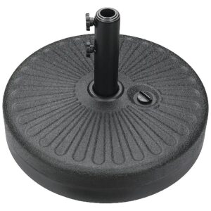 Oriented Fillable Umbrella Base for Patio, Pool, Deck, Lawn, Black